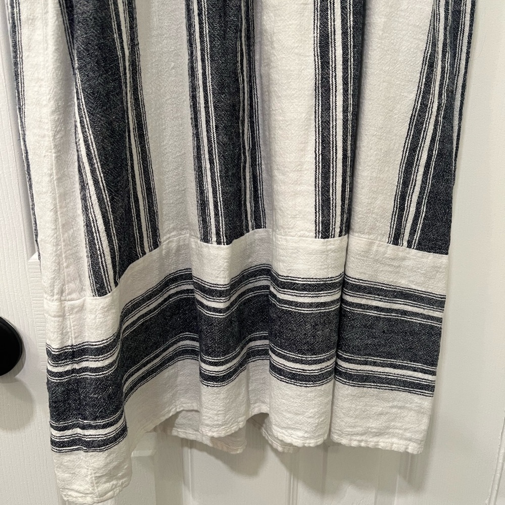 Universal Thread - Navy and White Striped Midi Dress with Pockets - Picture 8 of 9